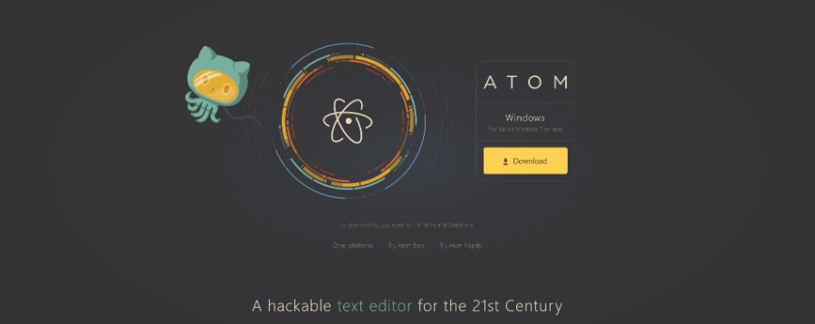 Atom hackable text editor for the 21st Century