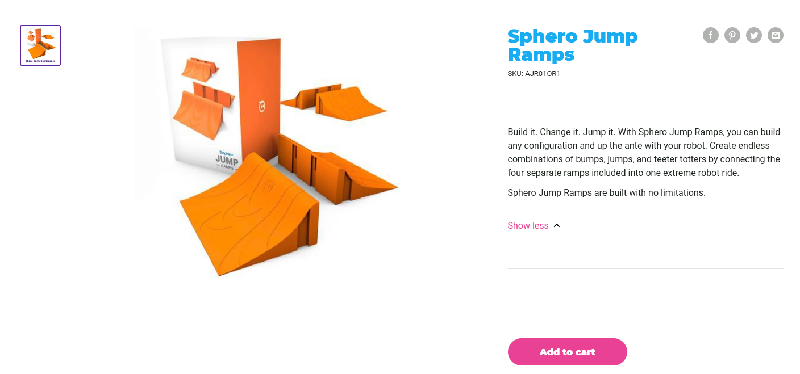 Sphero Jump Ramps Landing